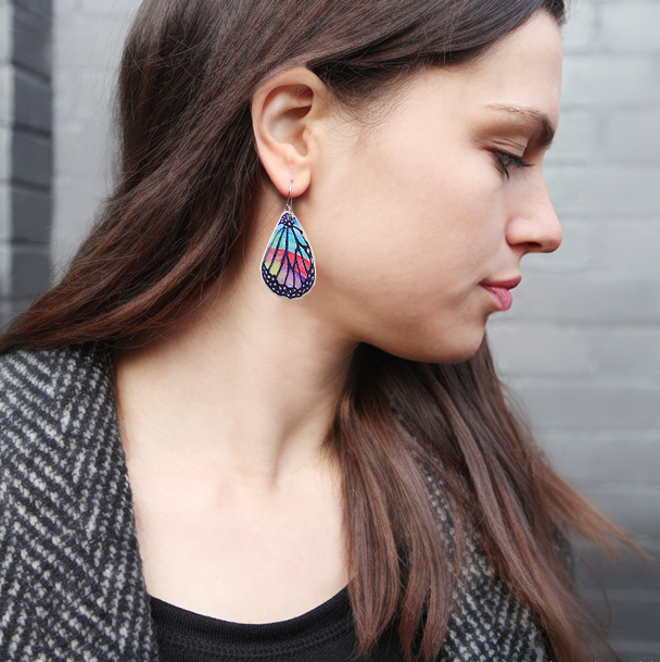 rainbow butterfly wing on julz model next romance mae it collective northcote