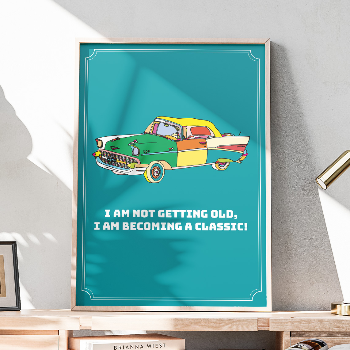Classic car poster