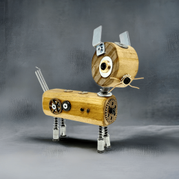 Emma - Wooden Steampunk Cat