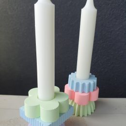Pastel Candle Holders - Various Shapes and Colours
