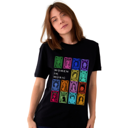 Iconic women in music t shirt
