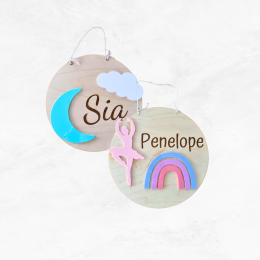 Personalised Name Wall Hanger - laser engraved