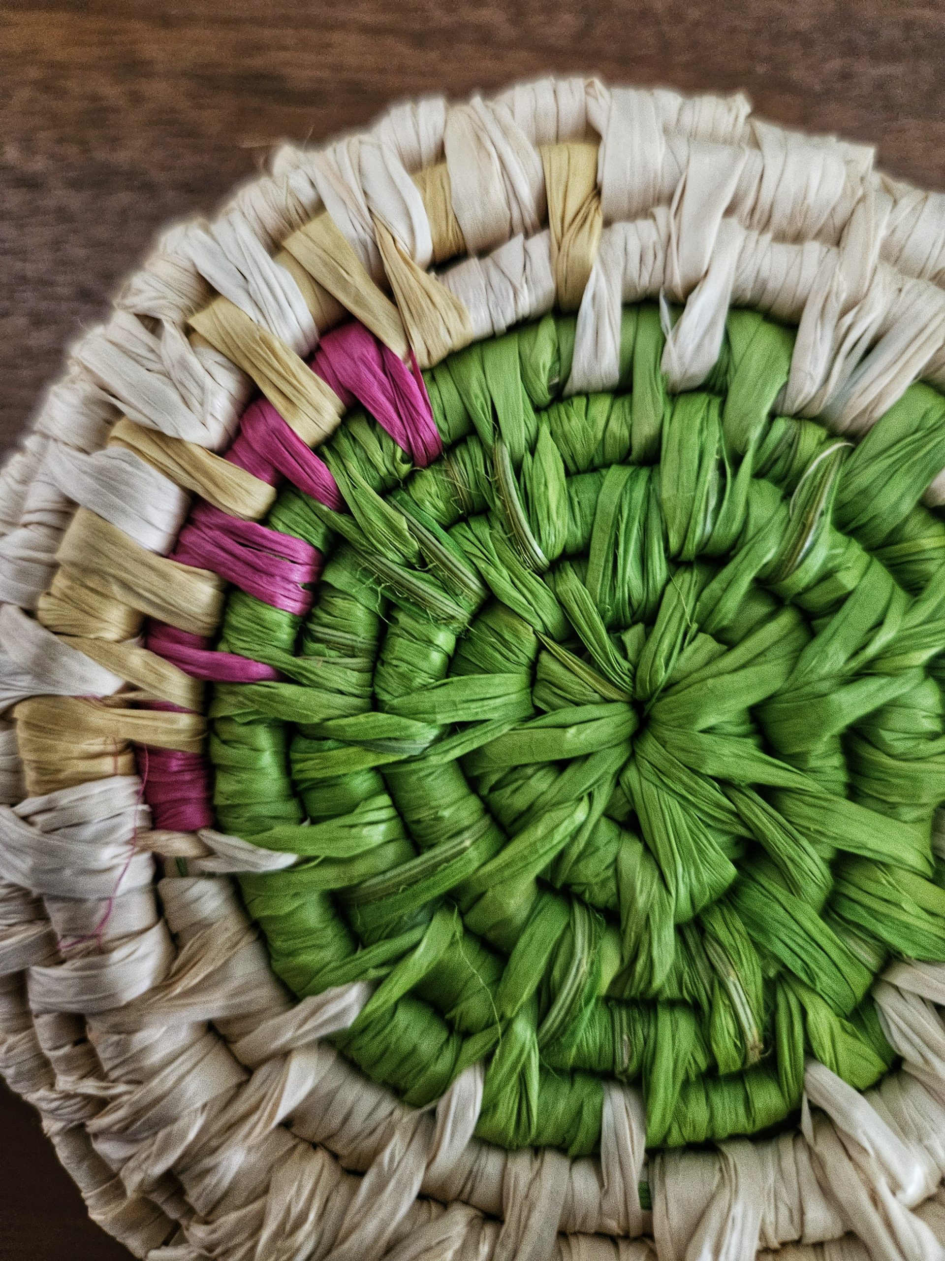 Handwoven bowl - First Signs of Spring - Image 6