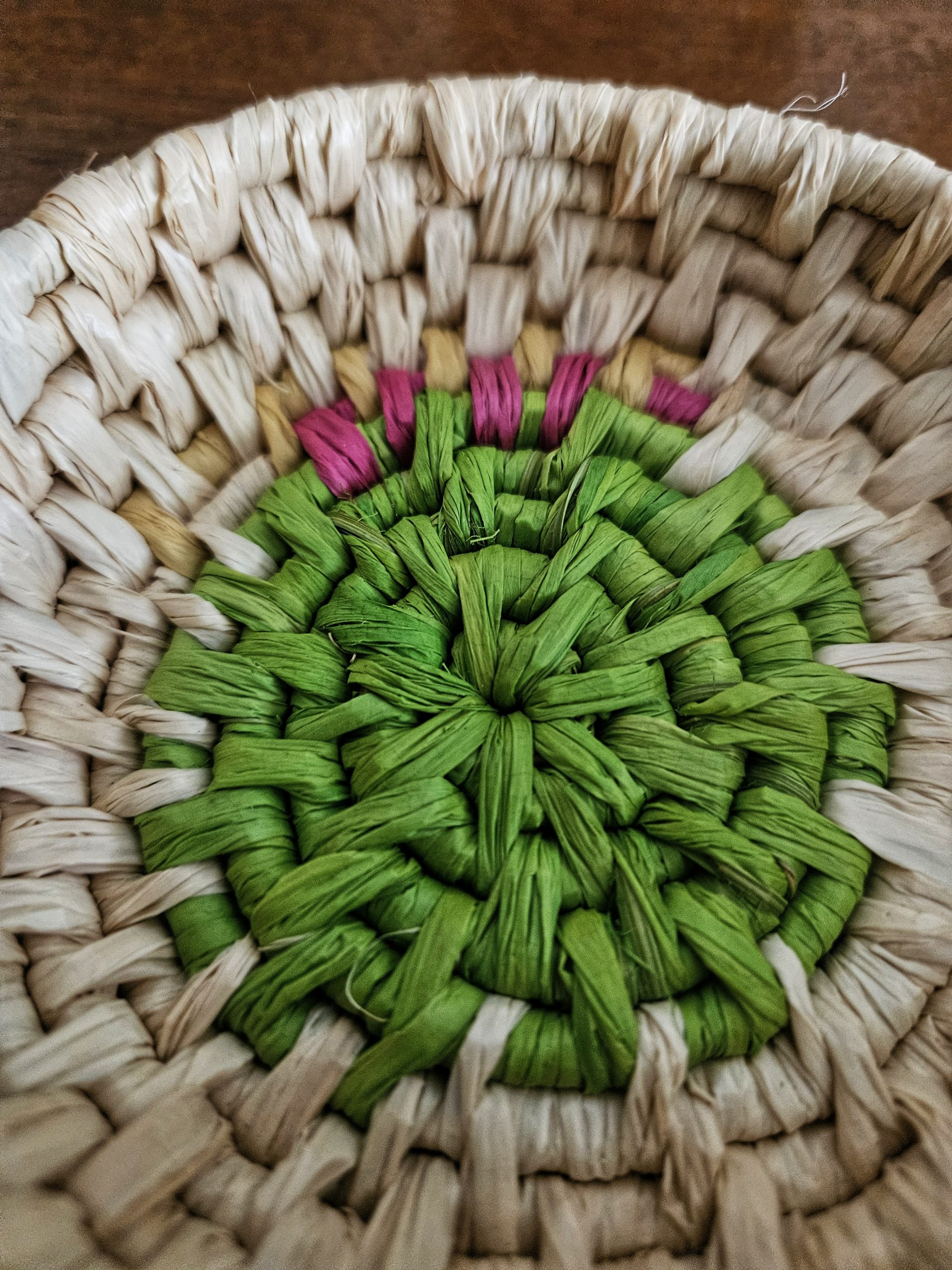 Handwoven bowl - First Signs of Spring - Image 8