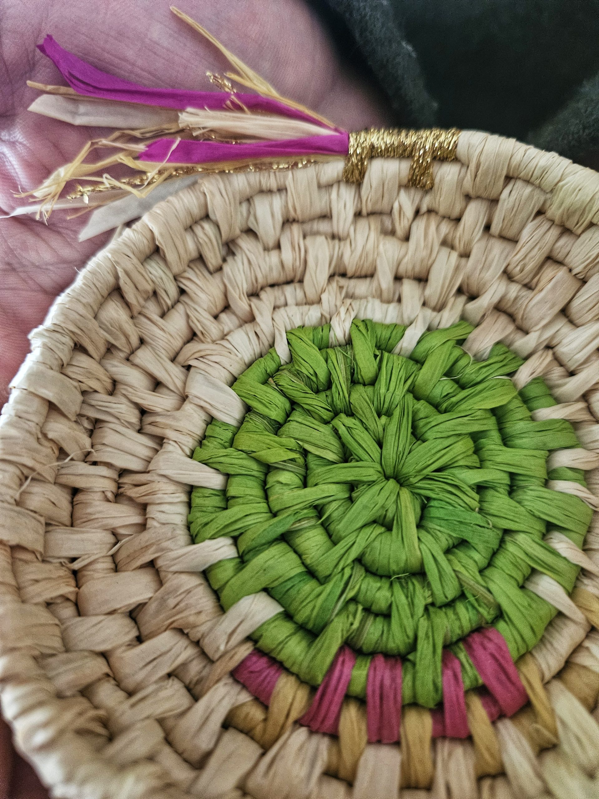Handwoven bowl - First Signs of Spring - Image 9