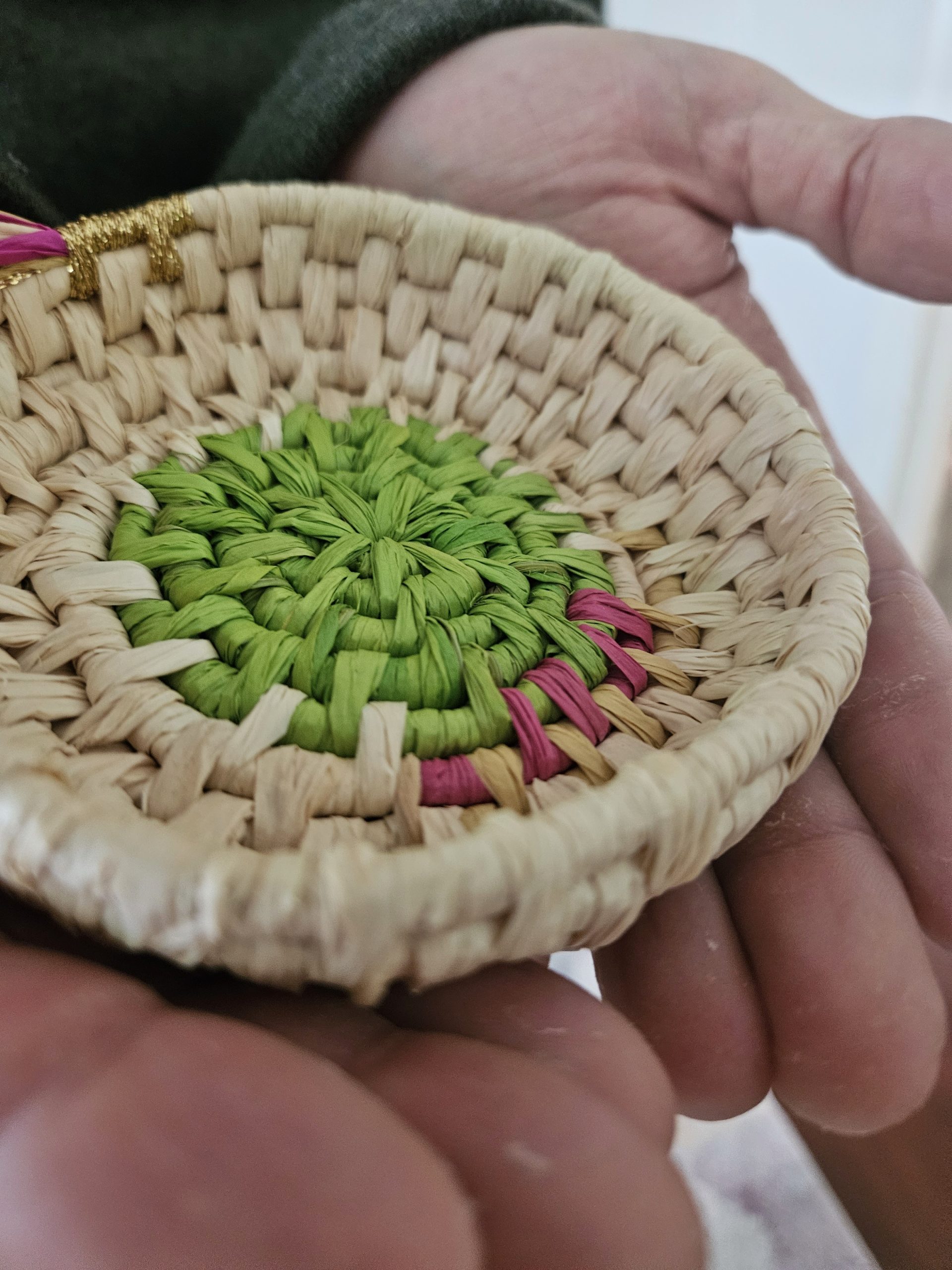 Handwoven bowl - First Signs of Spring - Image 7