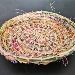Handwoven bowl - Rainbow Nest