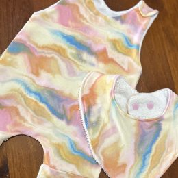 Baby overalls and bib set