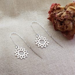 Tiny Sun Threader Earrings