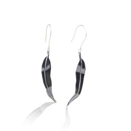 Jewellery by Toni-Maree - Sterling silver Eucalyptus Leaf drop earrings